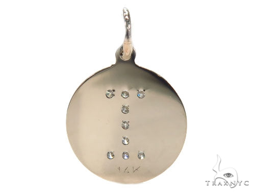 Prong Diamond Initial 'I' Pendant 40946 - Image 4
