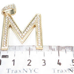 Prong Diamond Initial 'M' Pendant 40774 - Image 6