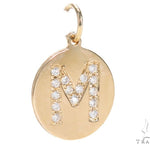 Prong Diamond Initial 'M' Pendant 40943 - Image 2