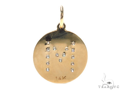 Prong Diamond Initial 'M' Pendant 40943 - Image 4