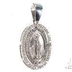 Prong Diamond Jesus Pendant 40826 - Image 2