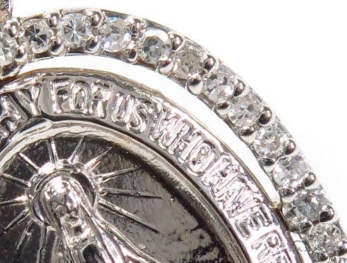 Prong Diamond Jesus Pendant 40826 - Image 3