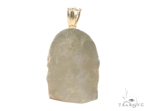 Prong Diamond Jesus Pendant 44525 - Image 4