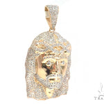 Prong Diamond Jesus Pendant 44526 - Image 2