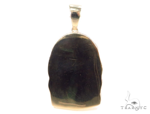 Prong Diamond Jesus Pendant 44526 - Image 4