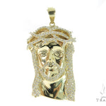 Prong Diamond Jesus Pendant 56409 - Image 1