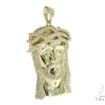 Prong Diamond Jesus Pendant 56409 - Image 2