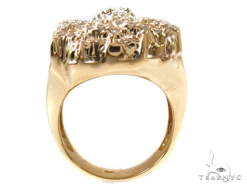Prong Diamond Jesus Ring 36893 - Image 5