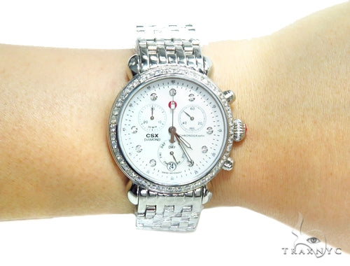 Prong Diamond Michele Watch 41581 - Image 12