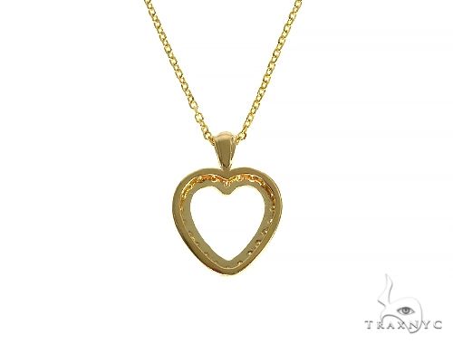 14K Gold Heart Diamond Set 29180 - Image 3