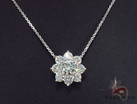Prong Diamond Necklace 32682 - Image 8