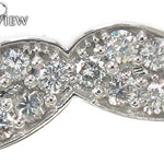 Prong Diamond Mustache Necklace 34190 - Image 2