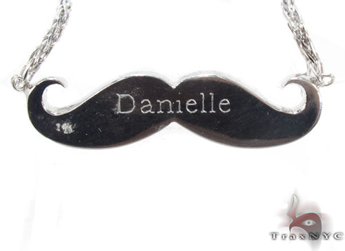 Prong Diamond Mustache Necklace 34190 - Image 4