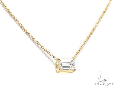 Prong Diamond Necklace 42635 - Image 2