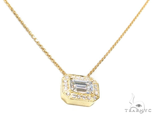 Prong Diamond Necklace 42637 - Image 2