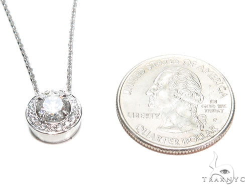 Prong Diamond Necklace 42639 - Image 4