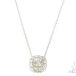 Prong Diamond Necklace and Earrings Set 45107 - Image 2