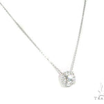 Prong Diamond Necklace and Earrings Set 45107 - Image 3