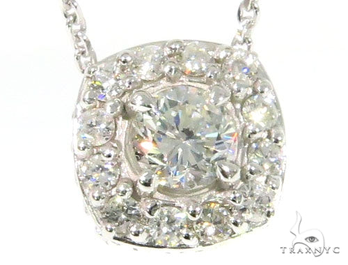 Prong Diamond Necklace and Earrings Set 45107 - Image 4