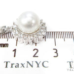 Prong Diamond Pearl Necklace 37699 - Image 10