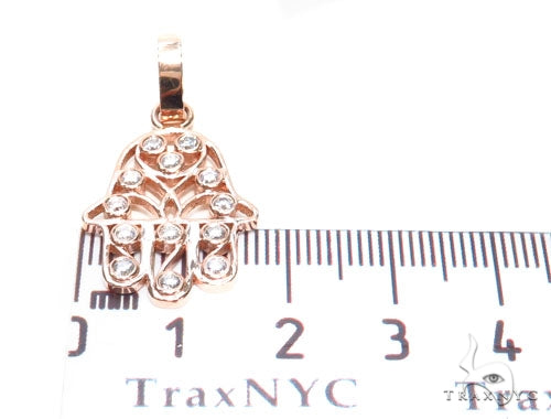 Hamsa Prong Diamond Pendant 41220 - Image 6
