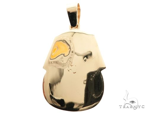 14K Gold Pharaoh King Tut Pendant, photo 2 of 13