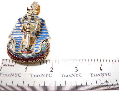 14K Gold Pharaoh King Tut Pendant, photo 5 of 13