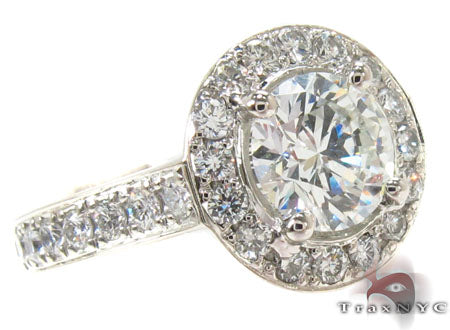 Prong Diamond Platinum Ring 32242 - Image 1