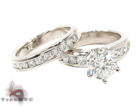 Prong Diamond Platinum Ring 32309 - Image 1