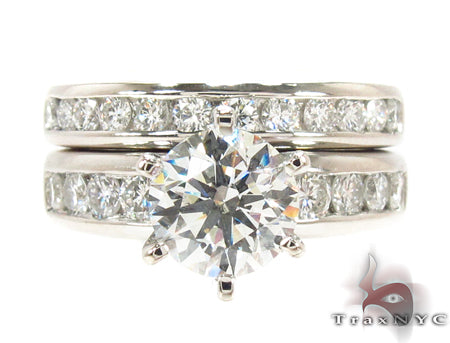Prong Diamond Platinum Ring 32309 - Image 3