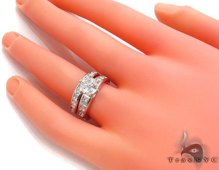 Prong Diamond Platinum Ring 32309 - Image 9