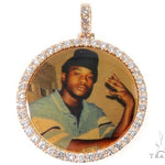 14K Gold Custom Photo Pendant 1.75 Inch 64180 - Image 1