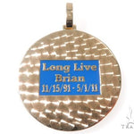 14K Gold Custom Photo Pendant 1.75 Inch 64180 - Image 3