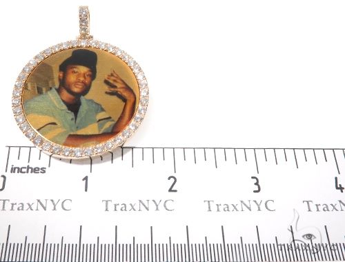 14K Gold Custom Photo Pendant 1.75 Inch, photo 7 of 7