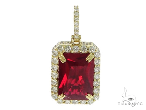 Prong Diamond Red Fancy Pendant 45575 - Image 1