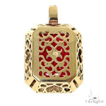 Prong Diamond Red Fancy Pendant 67475 - Image 4