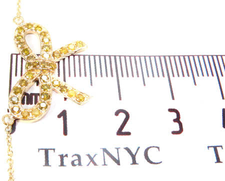 Prong Diamond Ribbon Necklace 34720 - Image 10