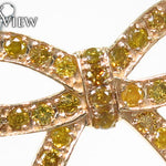 Prong Diamond Ribbon Necklace 34720 - Image 4