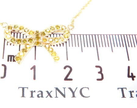 Prong Diamond Ribbon Necklace 34720 - Image 9
