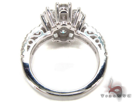 18K White Gold Starburst Diamond Ring 32708 - Image 6