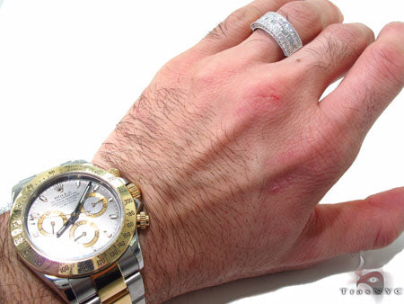 Brilliant Engagement Ring for Men with Diamonds 32735 - Image 8