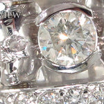 Custom Diamond Skull Ring 33346 - Image 3