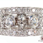 Custom Diamond Skull Ring 33346 - Image 4