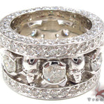 Custom Diamond Skull Ring 33346 - Image 5