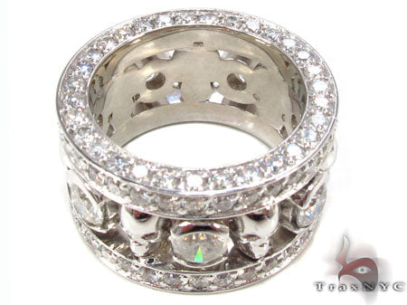 18K Gold Custom Diamond Skull Ring, photo 6 of 8
