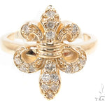 Fleur-de-Lis Diamond Ring 35531 - Image 2