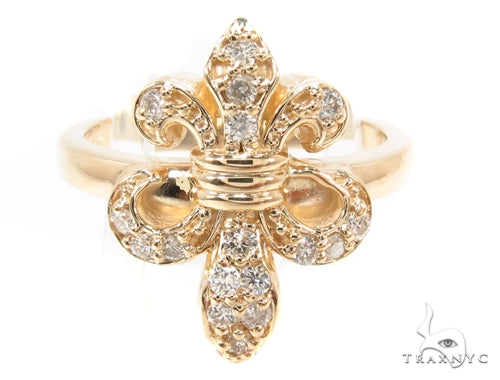 Fleur-de-Lis Diamond Ring 35531 - Image 2