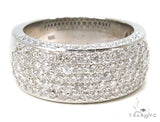 14k White Gold Prong Diamond Band 37320