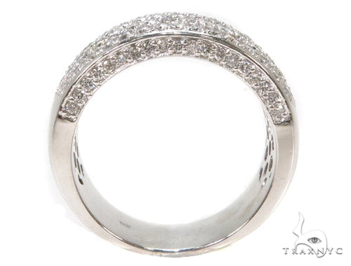 14k White Gold Prong Diamond Band, photo 7 of 8
