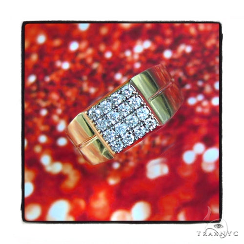 10K Gold Classy Square Ring, photo 3 of 7